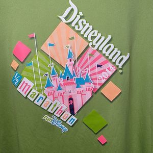 Champion Dri-Fit Disneyland 1/2 Marathon Graphic Green SS - Size XL